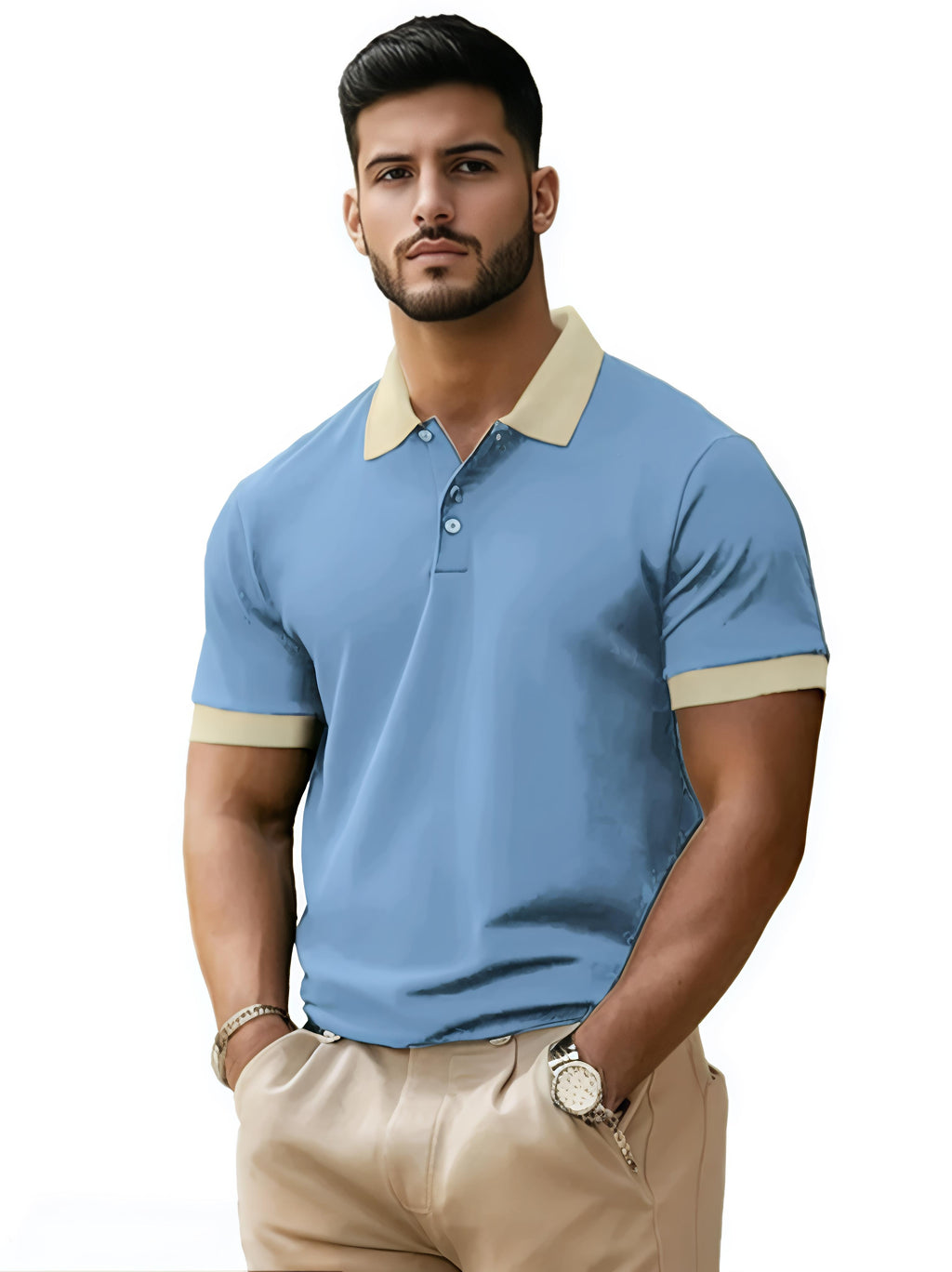 LEOTUDE Men’s Polo T-Shirt – Everyday Style, Effortless Comfort