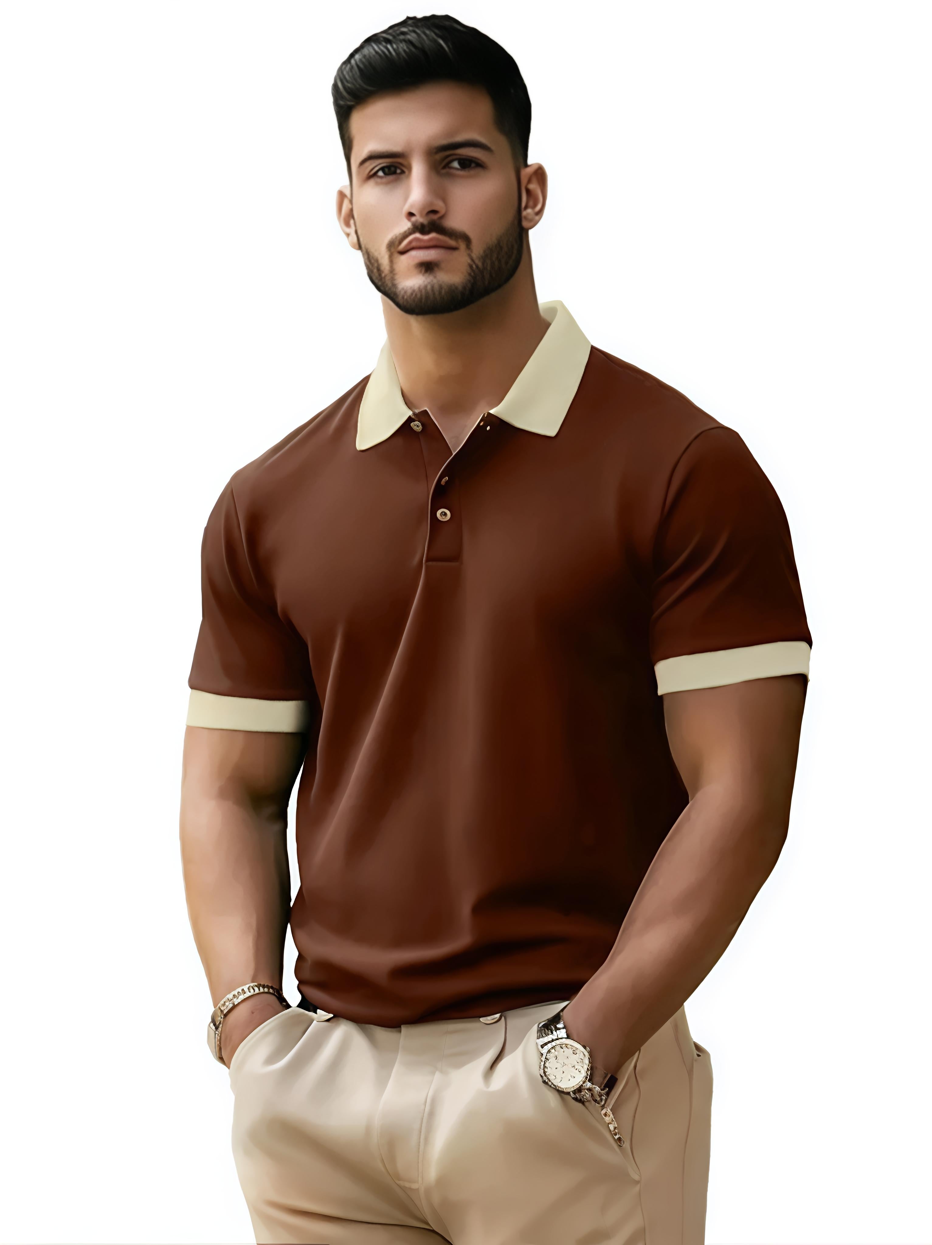 LEOTUDE Men’s Polo T-Shirt – Everyday Style, Effortless Comfort
